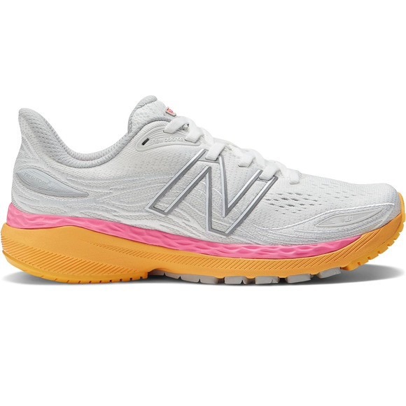 like new New Balance mens White/Vibrant Orange/Vibrant Pink 9.5 US - Picture 2 of 6